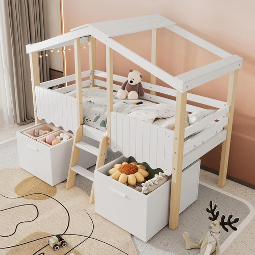 Kids house bed - kids, single