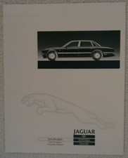 Jaguar Specification brochure 1988 -XJ6 2.9, XJ6 3.6, Sovereign 2.9/ 3.6,Daimler