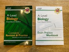 A Level OCR A Biology Year 1 + 2 Revision Practice & Exam Workbook Package