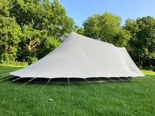 Iconic Dutch Vintage Canvas Pyramid Tent Model Albatros (4-6 persons)
