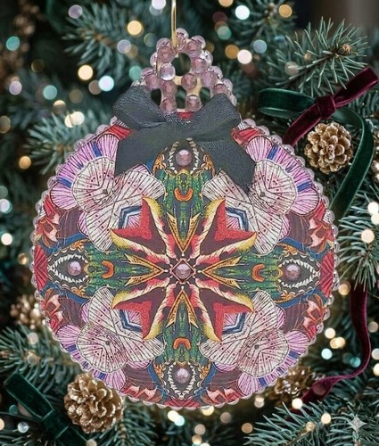 Wooden christmas hanging - wooden,