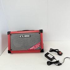 Roland CUBE Street Red w/ Power Supply/ Battery-Powered Stereo Combo Amp Tested