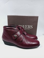 Pavers Burgundy Leather Ankle
