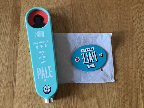 Oval flat beer - badge, lens