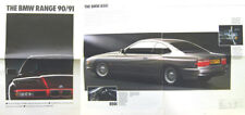 BMW Range 3 Series 5 Series 850i 7 Series Z1 1990/91 original UK Sales Brochure