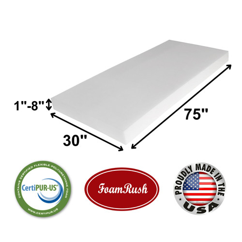 30x75 bunk foam mattress - 30x75,