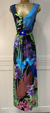 Collection By Debenhams Multicoloured Tropical Print Jersey Maxi Dress UK 12/14