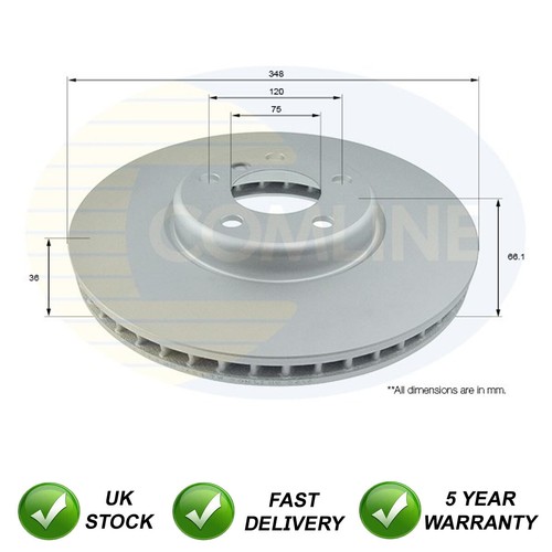 Brake disc front left - sjr, fits