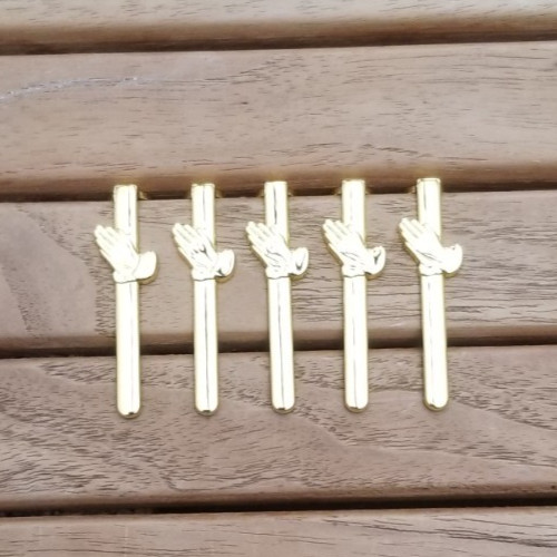 Gold plated praying hands - plated,