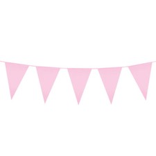 Cute Pink Mini Pennant Flag Bunting Party Decoration - 3M / 9.8Ft Long - New