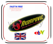 AKRAPOVIC Aluminium Heat Proof Motorcycle Exhaust Sticker / Badge / Decal 3D UK