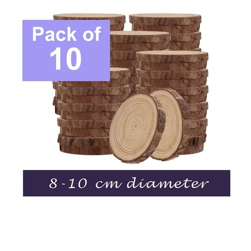 Wood slices for crafts - for, (10