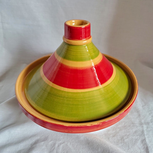 Ceramic tagine pot with lid - ceramic,