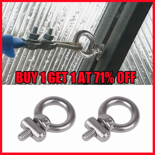 Stainless steel awning rail - 2x,