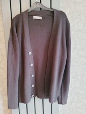 Mens Primark Ribbed Black Cardigan.  Size Medium