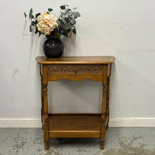 Vintage carved wooden side - vintage,