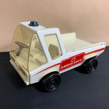 Vintage Marx Atlas Play Truck Ambulance Tin Plastic 1970’s Playpeople Vehicle