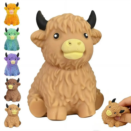 Cute highland cow - cow, sensory