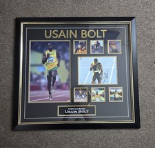 Usain Bolt Signed Photo Rio 2016 Men's 100m Gold In a Premium Frame - Icons  