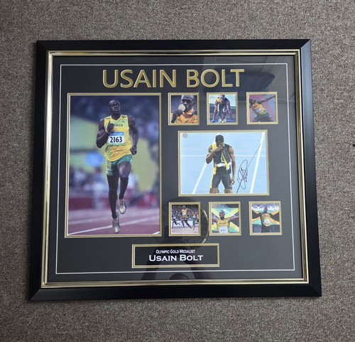 Usain bolt signed photo - bolt,