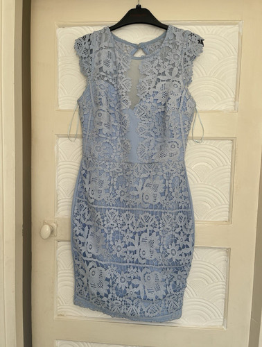 Lipsy london blue lace floral - blue,
