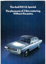 Audi 100 GL Special Saloon Limited Edition 1975 UK Market Sales Brochure