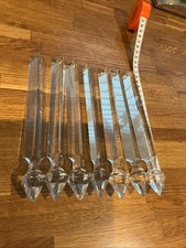7 X Antique Cut Crystal Glass