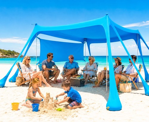 New large beach tent sun - large,