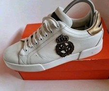 Dolce Gabbana Mens Trainers Size 7 D&G Portofino Designer Sneakers 