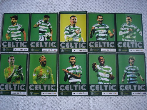 Celtic football programmes - celtic, x10