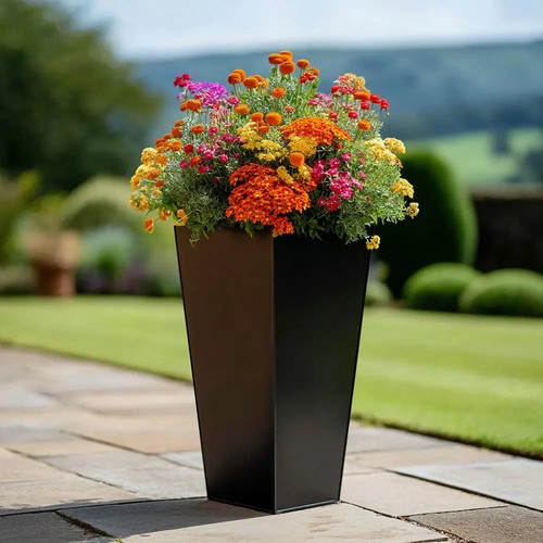 Zinc tapered tall square - tapered,