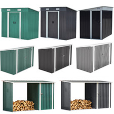 Large Outdoor Bicycle Shed Bike Tool Storage House Galvanized Steel Garden House