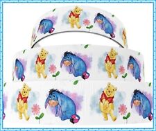 EEYORE & WINNIE THE POOH RIBBON GROSGRAIN 38mm wide PER YARD Crafts Bows
