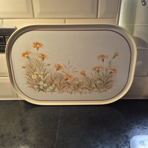 Field flowers serving tray - flowers,