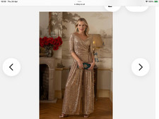GOLD BOMBSHELL LONDON JUMPSUIT
