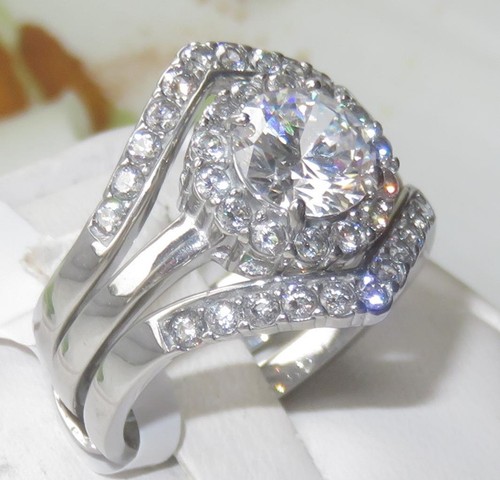 Ladies ring set guard wedding