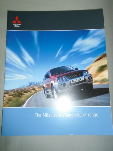 Mitsubishi shogun sport - sport, range