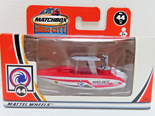 RARE LOGO VINTAGE MATCHBOX HERO CITY CAR 44 CENTRE CONSOLE PATROL BOAT MINT BOX