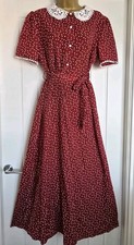 Vintage 1940s Style Wine Red