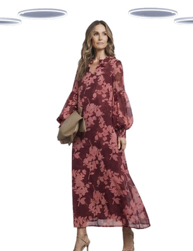 Williams burgundy floral - ex,