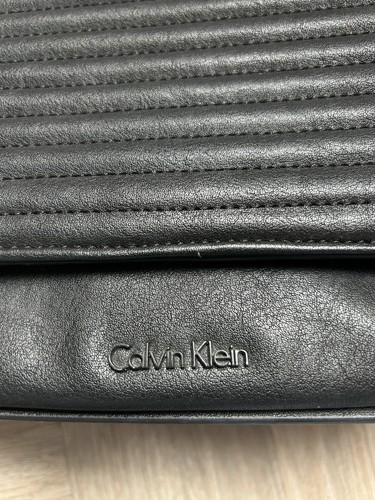 Calvin klein black leather - klein,
