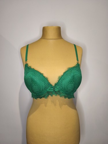 Primark green lace plunge - green,
