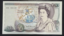 Old Twenty £20 Pound Note