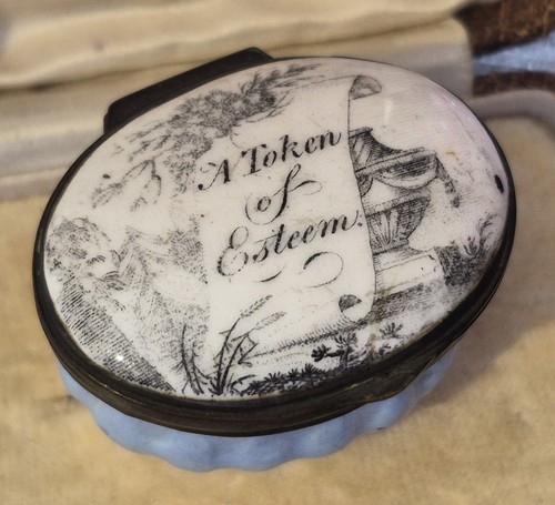Antique small bilston enamel - antique,
