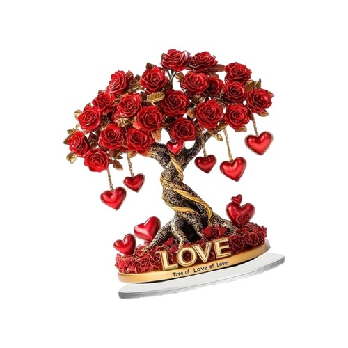 Stylish rose tree tabletop - 2d,