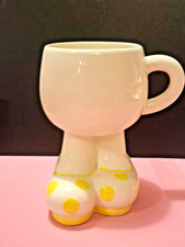 Vintage Carlton Ware 'Big Foot' Walking Cup/Mug With Yellow Spotted Shoes,