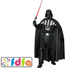 Rubies Official Star Wars Deluxe Darth Vader Mens Fancy Dress Costume New