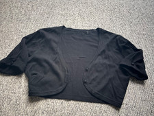 Womens black shrug cardi size 10