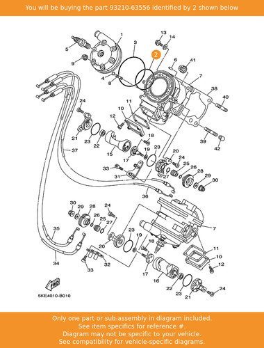 Yamaha ring 93210 63556 - 93210-63556, oem