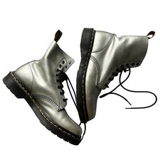 Doc Martins Silver Boots Size